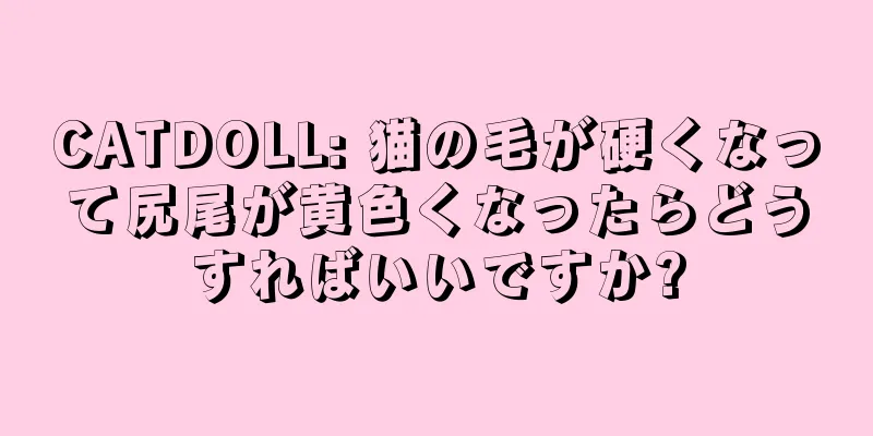 CATDOLL: 猫の毛が硬くなって尻尾が黄色くなったらどうすればいいですか?