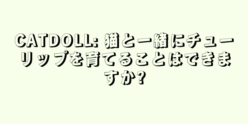 CATDOLL: 猫と一緒にチューリップを育てることはできますか?