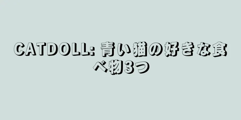 CATDOLL: 青い猫の好きな食べ物3つ