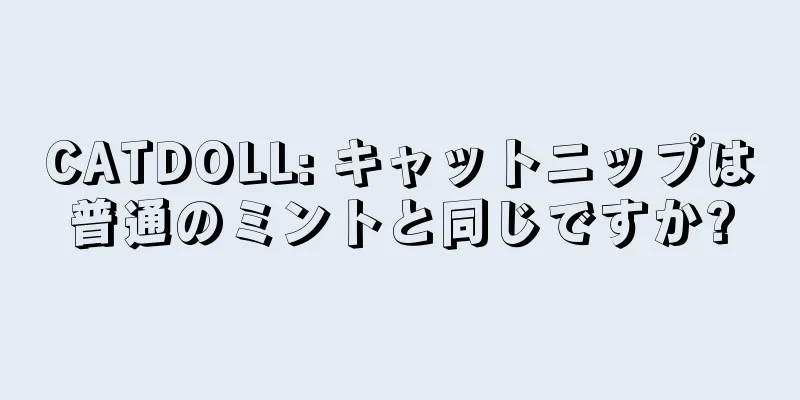 CATDOLL: キャットニップは普通のミントと同じですか?