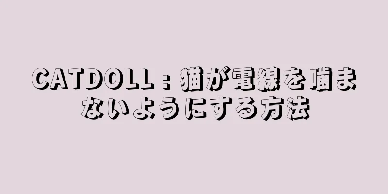 CATDOLL : 猫が電線を噛まないようにする方法