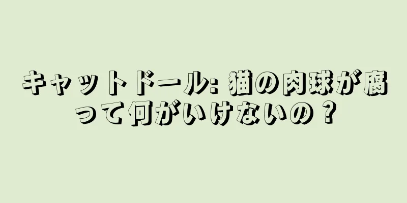 キャットドール: 猫の肉球が腐って何がいけないの？