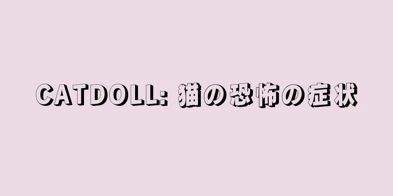 CATDOLL: 猫の恐怖の症状