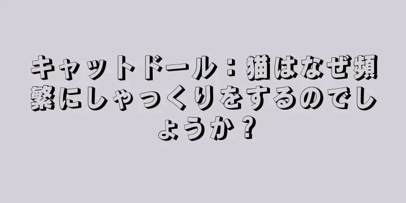 キャットドール：猫はなぜ頻繁にしゃっくりをするのでしょうか？