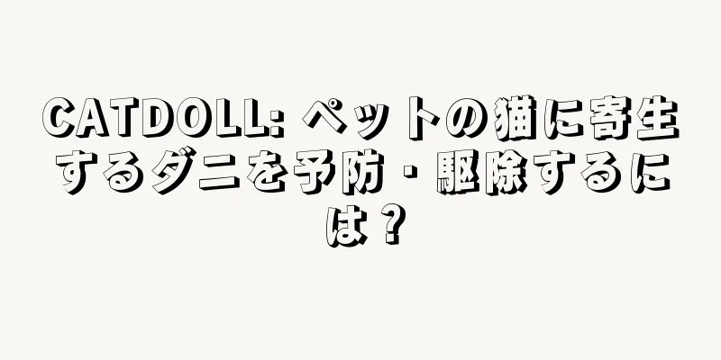 CATDOLL: ペットの猫に寄生するダニを予防・駆除するには？