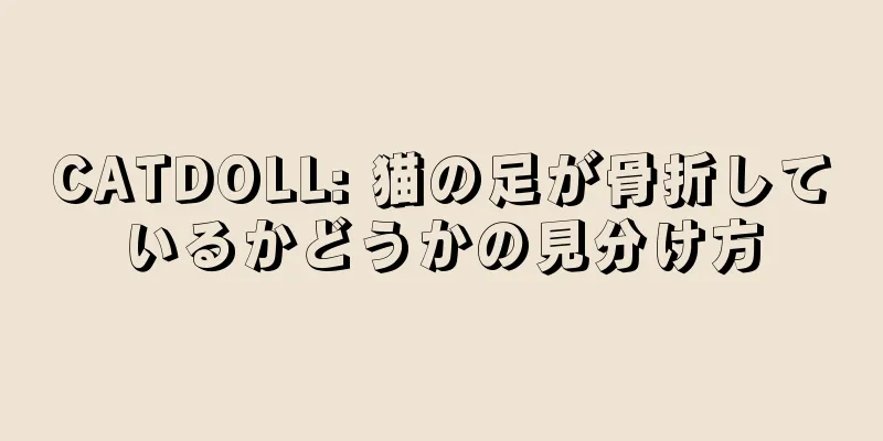 CATDOLL: 猫の足が骨折しているかどうかの見分け方