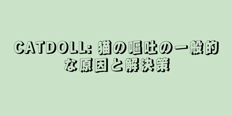 CATDOLL: 猫の嘔吐の一般的な原因と解決策