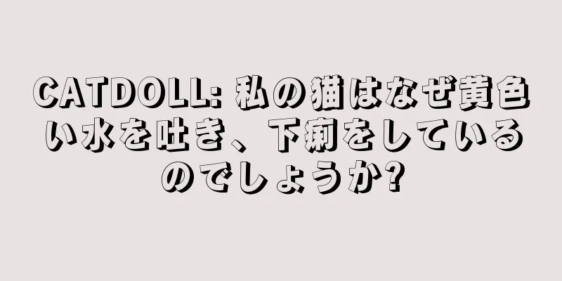 CATDOLL: 私の猫はなぜ黄色い水を吐き、下痢をしているのでしょうか?