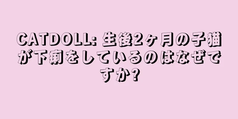CATDOLL: 生後2ヶ月の子猫が下痢をしているのはなぜですか?