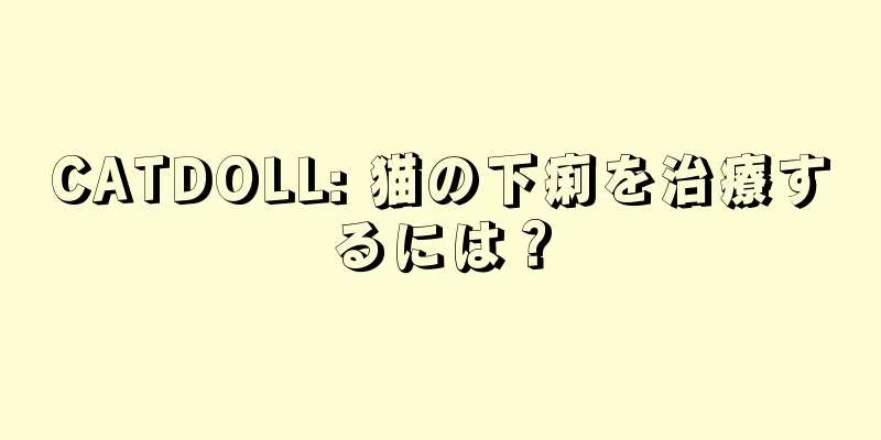 CATDOLL: 猫の下痢を治療するには？
