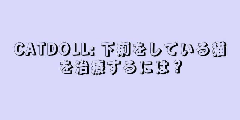 CATDOLL: 下痢をしている猫を治療するには？