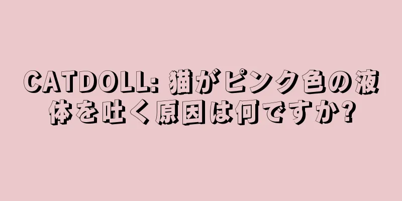 CATDOLL: 猫がピンク色の液体を吐く原因は何ですか?