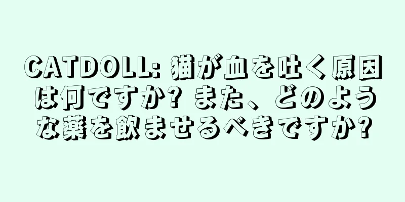CATDOLL: 猫が血を吐く原因は何ですか? また、どのような薬を飲ませるべきですか?