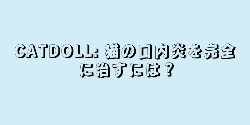 CATDOLL: 猫の口内炎を完全に治すには？