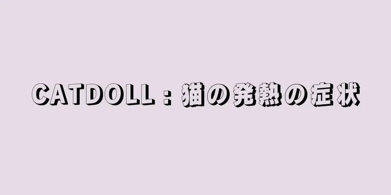 CATDOLL : 猫の発熱の症状