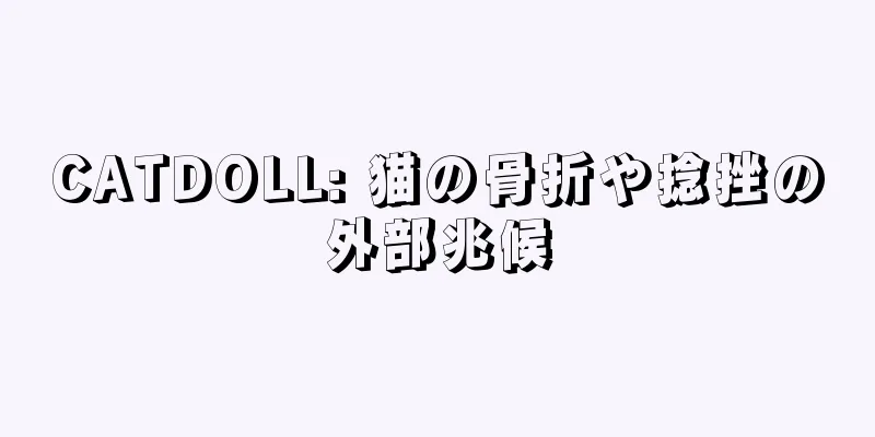 CATDOLL: 猫の骨折や捻挫の外部兆候