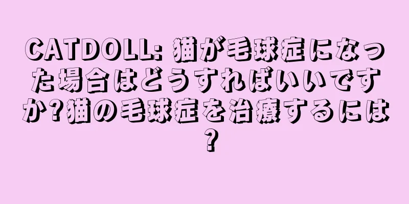 CATDOLL: 猫が毛球症になった場合はどうすればいいですか?猫の毛球症を治療するには？