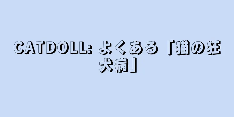 CATDOLL: よくある「猫の狂犬病」