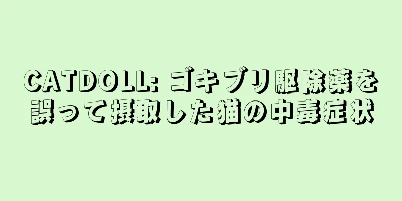 CATDOLL: ゴキブリ駆除薬を誤って摂取した猫の中毒症状