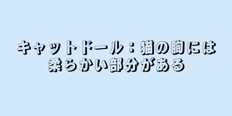キャットドール：猫の胸には柔らかい部分がある