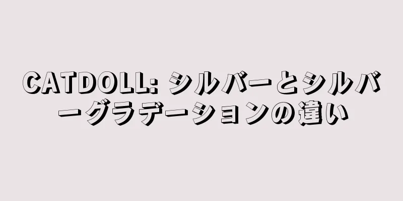 CATDOLL: シルバーとシルバーグラデーションの違い