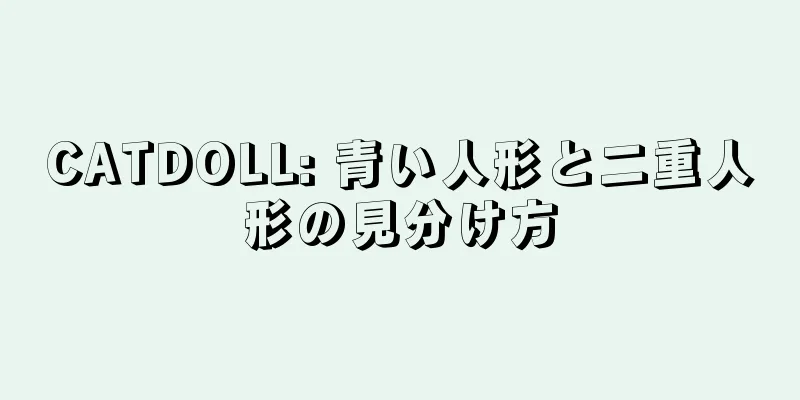 CATDOLL: 青い人形と二重人形の見分け方