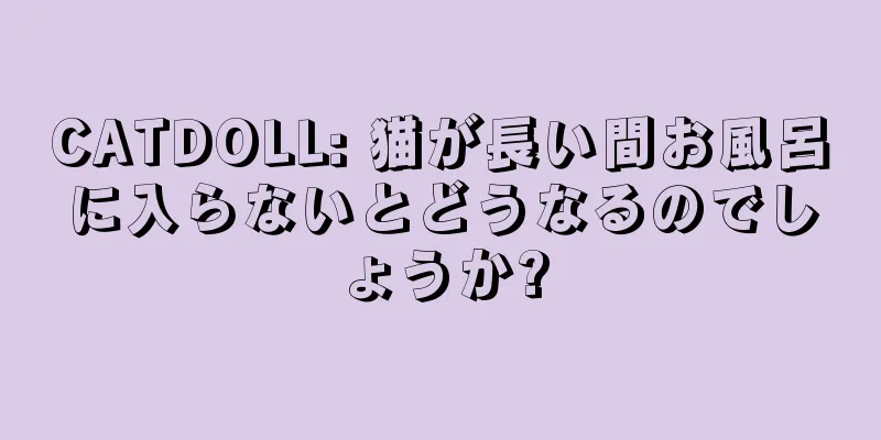 CATDOLL: 猫が長い間お風呂に入らないとどうなるのでしょうか?