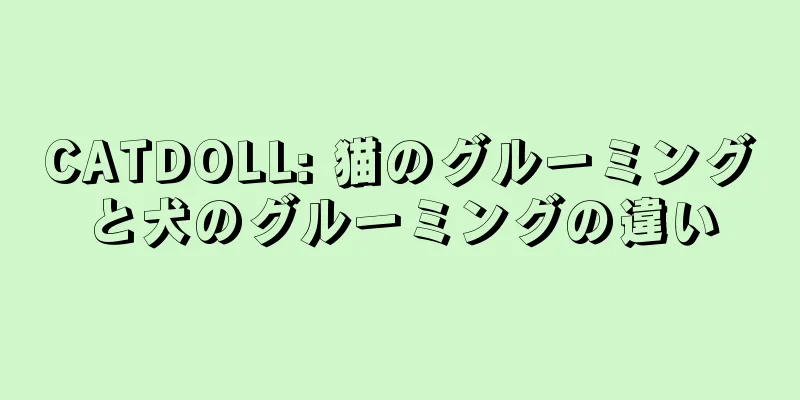 CATDOLL: 猫のグルーミングと犬のグルーミングの違い