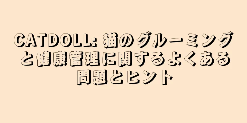 CATDOLL: 猫のグルーミングと健康管理に関するよくある問題とヒント