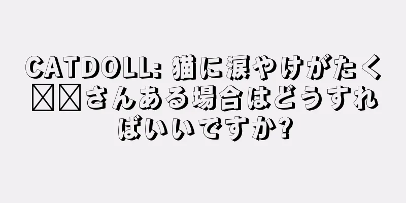 CATDOLL: 猫に涙やけがたく​​さんある場合はどうすればいいですか?