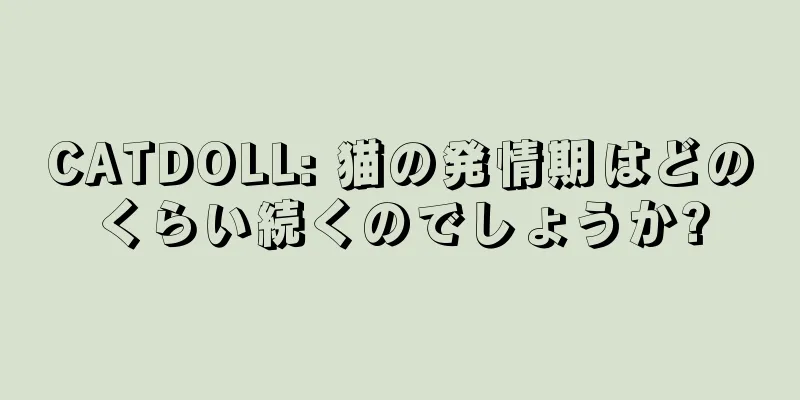 CATDOLL: 猫の発情期はどのくらい続くのでしょうか?