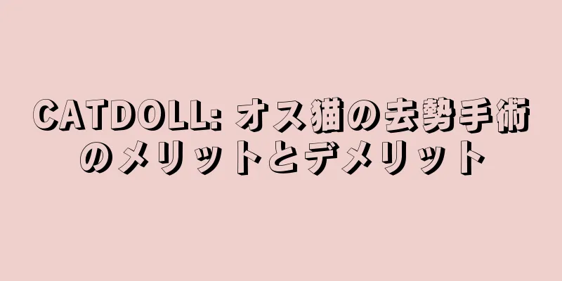 CATDOLL: オス猫の去勢手術のメリットとデメリット