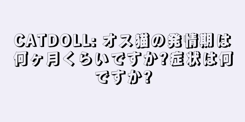 CATDOLL: オス猫の発情期は何ヶ月くらいですか?症状は何ですか?