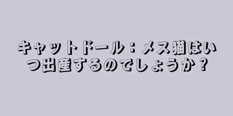 キャットドール：メス猫はいつ出産するのでしょうか？