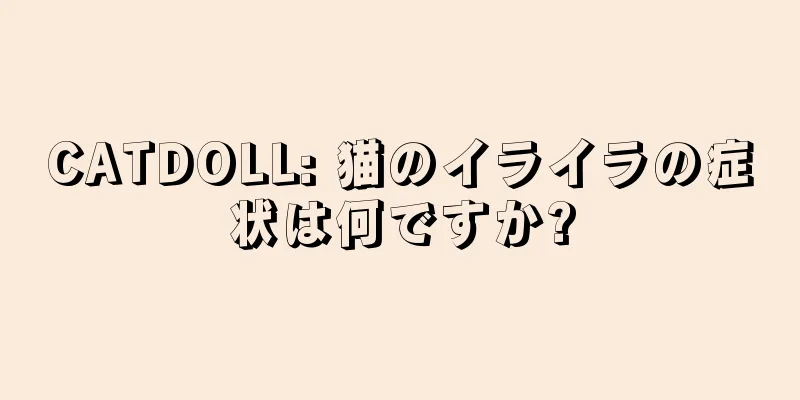 CATDOLL: 猫のイライラの症状は何ですか?